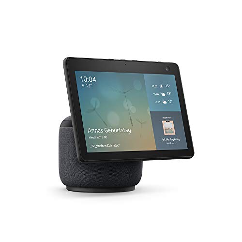Echo Show 10 (3. Generation, 2020) | Hochauflösendes Smart Display mit Bewegungsfunktion und Alexa, Anthrazit | Zertifiziert und generalüberholt von Amazon