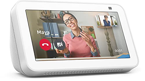 Echo Show 5 (2. Generation, 2021) | Smart Display mit Alexa und 2-MP-Kamera | Weiß | Zertifiziert und generalüberholt von Amazon
