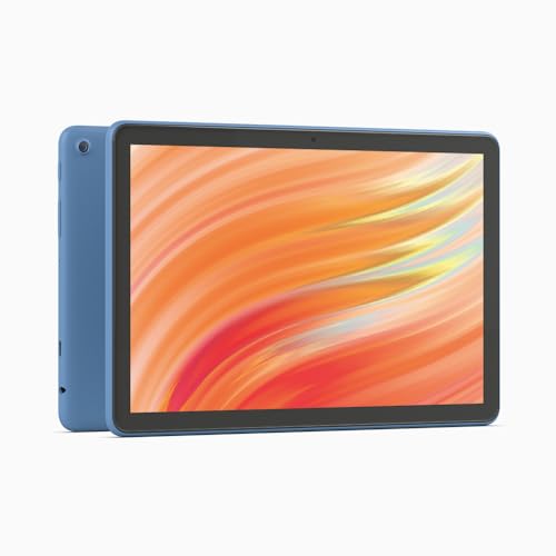 Fire HD 10-Tablet 2023, für Entspannung optimiert, brillantes 10,1-Zoll-Full-HD-Display, Octa-Core-Prozessor, 3 GB RAM, bis zu 13 Stunden Akkulaufzeit, 32 GB, blau, mit Werbung von Amazon