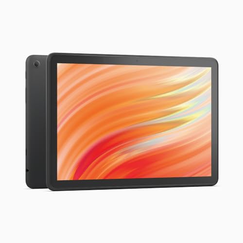 Fire HD 10-Tablet 2023, für Entspannung optimiert, brillantes 10,1-Zoll-Full-HD-Display, Octa-Core-Prozessor, 3 GB RAM, bis zu 13 Stunden Akkulaufzeit, 64 GB, schwarz, mit Werbung von Amazon