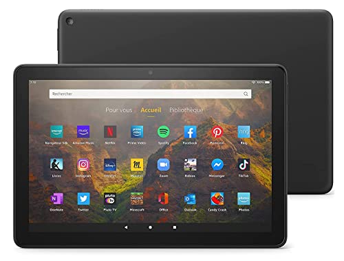 Fire HD 10-Tablet | 25,6 cm (10,1 Zoll) großes Full-HD-Display (1080p), 32 GB, schwarz – mit Werbung. von Amazon