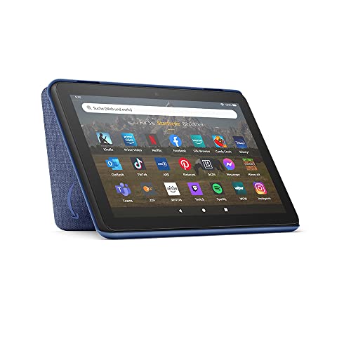 Hülle von Amazon für das Fire HD 8-Tablet (nur kompatibel mit Tablets der 12. Generation, 2022), blau von Amazon