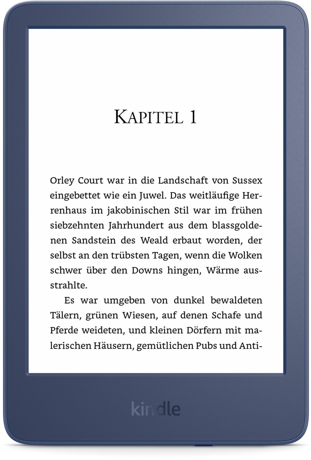 Kindle 6" (2022) (16GB) E-Book Reader mit Spezialangeboten blau von Amazon
