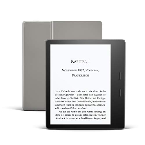 Kindle Oasis, Leselicht mit verstellbarer Farbtemperatur, wasserfest, 8 GB, WLAN, Grafit von Amazon