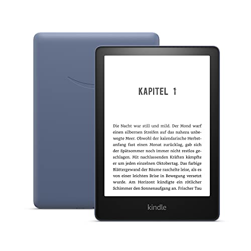 Kindle Paperwhite (16 GB) – Jetzt mit 6,8-Zoll-Display (17,3 cm) und verstellbarer Farbtemperatur – mit Werbung - Denimblau von Amazon