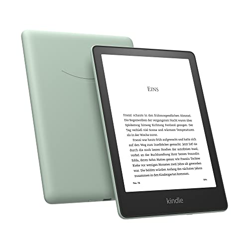 Kindle Paperwhite Signature Edition (32 GB) – Mit 6,8 Zoll (17,3 cm) großem Display, kabelloser Ladefunktion und Frontlicht mit automatischer Anpassung – ohne Werbung - Agavengrün von Amazon