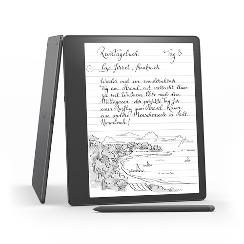 Kindle Scribe (16 GB) – der erste Kindle, der auch EIN digitales Notizbuch ist – mit Paperwhite-Bildschirm (10,2 Zoll, 300 ppi) und Standard-Eingabestift von Amazon