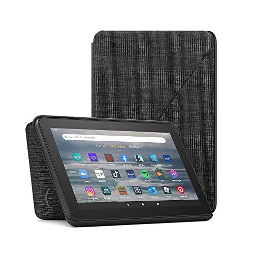 Stoffhülle von Amazon für das Fire 7-Tablet (nur kompatibel mit Tablets der 12. Generation, 2022), schwarz von Amazon