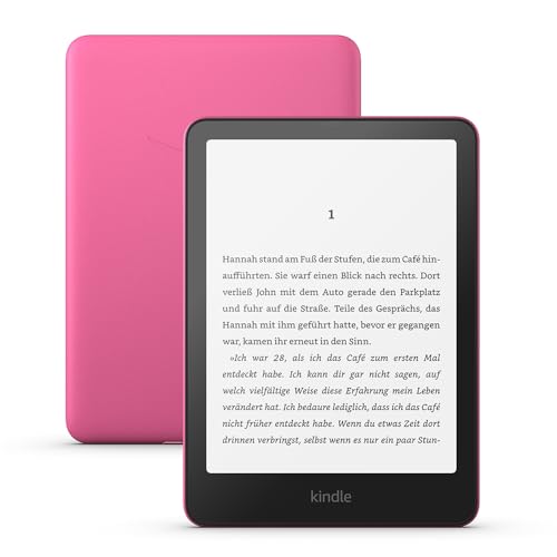 Zertifiziert und generalüberholt Amazon Kindle Paperwhite (16 GB) – Unser schnellster Kindle, mit neuem 7-Zoll-Display und wochenlanger Akkulaufzeit – mit Werbung – rosa von Amazon