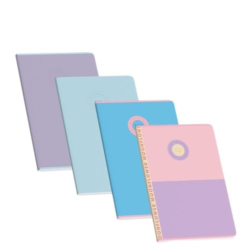 Ambar - Packung mit 10 Notizbüchern aus Kunststoff, pastellfarben, A4-48 Blatt, 90 g, liniert, mehrfarbig, einzeln (100300860122) von Ambar