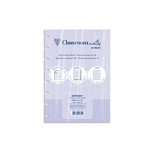 ClassroomMates EcoSmart A5, 50 Blatt, 100 g, 1 Streifen von Ambar