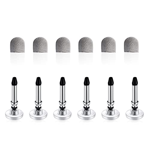 Ersatzspitzen für AmberVec 3 Stück Farbverlauf Farbe 2-in-1 Stylus, 6 Scheibenspitzen + 6 Netzfaserspitzen von AmberVec