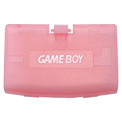 Akkudeckel für Game Boy Advance GBA, durchsichtig, Pink von Ambertown