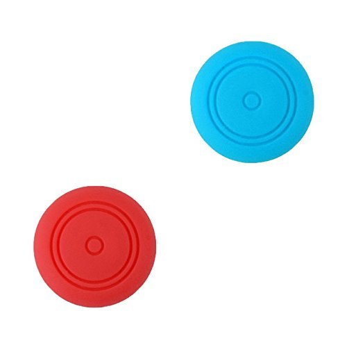 Analog Controller Gamepad Daumen Stick Griff Thumbsticks Joystick Kappe Abdeckung für Nintendo Ausschalter NS Controller Joy-Con Red + Blue von Ambertown