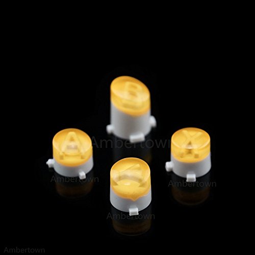 Bullet Buttons ABXY Mod Kit Hebel Joystick für Xbox One S Slim Elite Control Ersatz (Clear Yellow) von Perfect Part