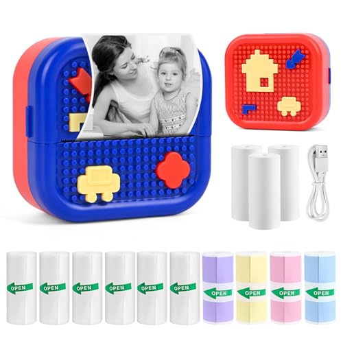 Ambesty Mini Drucker, Mobiler Fotodrucker, Tragbarer Mini Fotodrucker, Wireless Fotodrucker Thermodrucker, mit 13 Rollen,Smartphone Bluetooth Drucker,für Lernhilfe,Lernnotizen,Journal Ambesty Mini Drucker, Mobiler Fotodrucker, Tragbarer Mini Fotodrucker, Wireless Fotodrucker Thermodrucker, mit 13 Rollen,Smartphone Bluetooth Drucker,für Lernhilfe,Lernnotizen,Journal von Ambesty
