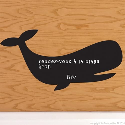 Ambiance Sticker Kreidetafel, selbstklebend, abwischbar, Wal, 20 x 40 cm von Ambiance Sticker