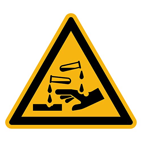 Aufkleber Gefahr Warnung NF ISO 7010 - Selbstklebende Plastifizierte Dreiecksplatte Wasser- und UV-beständig - Ätzende Substanzen - 30x30 cm Aufkleber Gefahr Warnung NF ISO 7010 - Selbstklebende Plastifizierte Dreiecksplatte Wasser- und UV-beständig - Ätzende Substanzen - 30x30 cm von Ambiance Sticker