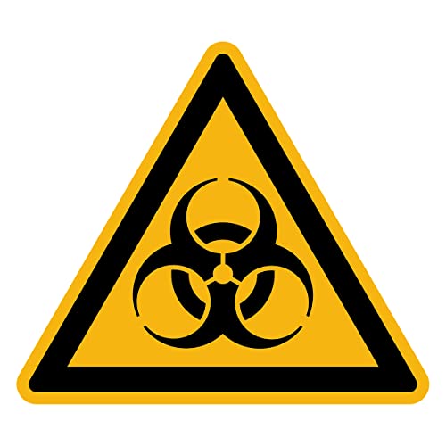 Aufkleber Gefahr Warnung NF ISO 7010 - Selbstklebende Plastifizierte Dreiecksplatte Wasser- und UV-beständig - Biologisches Risiko - 60x60 cm Aufkleber Gefahr Warnung NF ISO 7010 - Selbstklebende Plastifizierte Dreiecksplatte Wasser- und UV-beständig - Biologisches Risiko - 60x60 cm von Ambiance Sticker