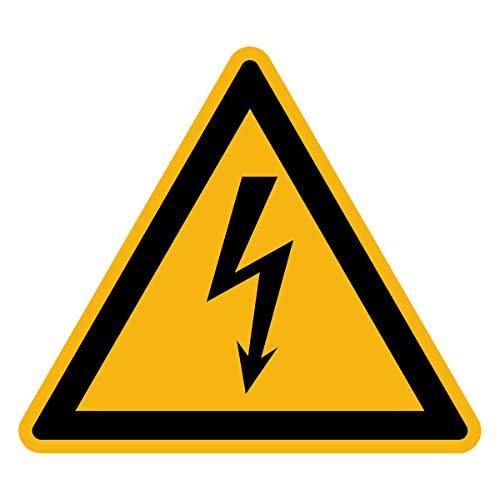Aufkleber Gefahr Warnung NF ISO 7010 - Selbstklebende Plastifizierte Dreiecksplatte Wasser- und UV-beständig - Elektrizität - 30x30 cm Aufkleber Gefahr Warnung NF ISO 7010 - Selbstklebende Plastifizierte Dreiecksplatte Wasser- und UV-beständig - Elektrizität - 30x30 cm von Ambiance Sticker