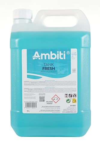 Ambiti Tank Fresh | Biologisch abbaubarer Zusatzstoff für Grauwassertanks | entfernt Gerüche und Sedimente in Duschen, Waschbecken und Abflüssen von Wohnmobilen und Wohnmobilen | Duft Ananas Colada | von Ambiti