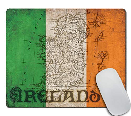 Amcove Mauspad, Motiv: Irland-Flagge, 240 x 200 x 3 mm von Amcove