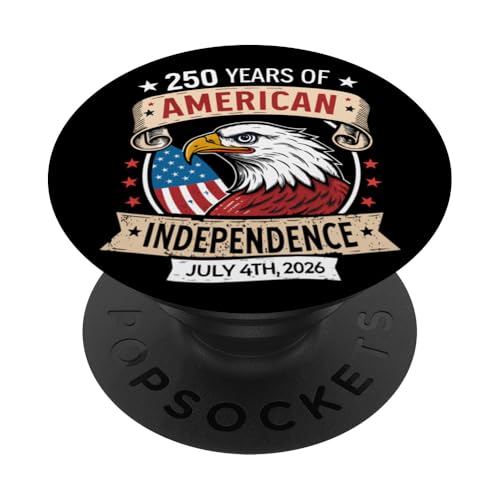 Feiern Sie den 250. Unabhängigkeitstag der USA – 1776–2026 USA-Flagge PopSockets Klebender PopGrip Feiern Sie den 250. Unabhängigkeitstag der USA – 1776–2026 USA-Flagge PopSockets Klebender PopGrip von America's 250th Birthday 4th of July 1776-2026