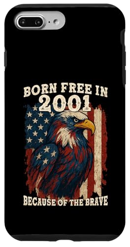 Born Free in 2001 - 24 Years of Liberty Because of the Brave Hülle für iPhone 7 Plus/8 Plus Born Free in 2001 - 24 Years of Liberty Because of the Brave Hülle für iPhone 7 Plus/8 Plus von America: Land of the Free Because of the Brave