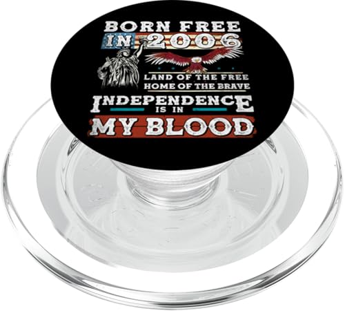Born Free in 2006 - 19 Years of American Pride PopSockets PopGrip für MagSafe Born Free in 2006 - 19 Years of American Pride PopSockets PopGrip für MagSafe von America: Land of the Free - Patriot Store