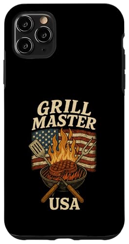 Grill Master USA Grill, Vintage-Design Hülle für iPhone 11 Pro Max Grill Master USA Grill, Vintage-Design Hülle für iPhone 11 Pro Max von American BBQ Kings & Backyard Grilling Co.
