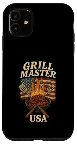 Grill Master USA Grill, Vintage-Design Hülle für iPhone 11 Grill Master USA Grill, Vintage-Design Hülle für iPhone 11 von American BBQ Kings & Backyard Grilling Co.