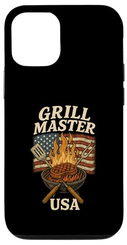 Grill Master USA Grill, Vintage-Design Hülle für iPhone 12/12 Pro Grill Master USA Grill, Vintage-Design Hülle für iPhone 12/12 Pro von American BBQ Kings & Backyard Grilling Co.