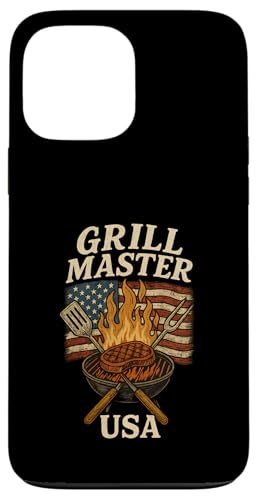 Grill Master USA Grill, Vintage-Design Hülle für iPhone 13 Pro Max Grill Master USA Grill, Vintage-Design Hülle für iPhone 13 Pro Max von American BBQ Kings & Backyard Grilling Co.
