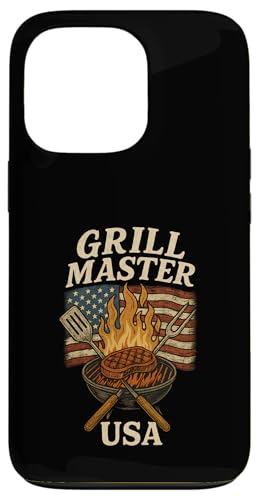 Grill Master USA Grill, Vintage-Design Hülle für iPhone 13 Pro Grill Master USA Grill, Vintage-Design Hülle für iPhone 13 Pro von American BBQ Kings & Backyard Grilling Co.