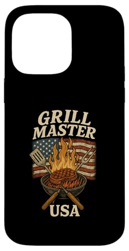 Grill Master USA Grill, Vintage-Design Hülle für iPhone 14 Pro Max Grill Master USA Grill, Vintage-Design Hülle für iPhone 14 Pro Max von American BBQ Kings & Backyard Grilling Co.