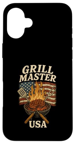 Grill Master USA Grill, Vintage-Design Hülle für iPhone 16 Plus Grill Master USA Grill, Vintage-Design Hülle für iPhone 16 Plus von American BBQ Kings & Backyard Grilling Co.