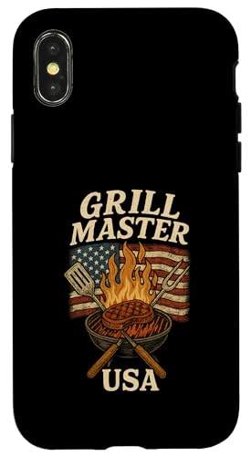 Grill Master USA Grill, Vintage-Design Hülle für iPhone X/XS Grill Master USA Grill, Vintage-Design Hülle für iPhone X/XS von American BBQ Kings & Backyard Grilling Co.