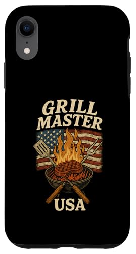 Grill Master USA Grill, Vintage-Design Hülle für iPhone XR Grill Master USA Grill, Vintage-Design Hülle für iPhone XR von American BBQ Kings & Backyard Grilling Co.