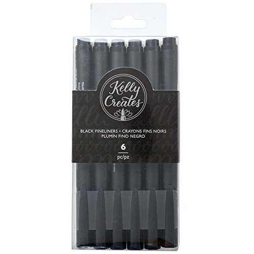 American Crafts Kelly Creates Fineliners Set 6 dünne Spitze schwarz American Crafts Kelly Creates Fineliners Set 6 dünne Spitze schwarz von American Crafts