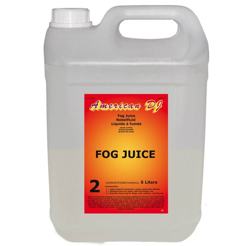 American DJ Fog Juice II Medium 5 Liter Nebelfluid (4 Stück) von American DJ