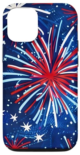 Feuerwerk Rot Weiß Blau Patriotischer Gedenktag 4. Juli Hülle für iPhone 12/12 Pro Feuerwerk Rot Weiß Blau Patriotischer Gedenktag 4. Juli Hülle für iPhone 12/12 Pro von American Freedom Wear