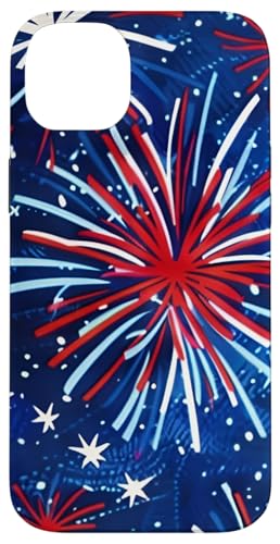 Feuerwerk Rot Weiß Blau Patriotischer Gedenktag 4. Juli Hülle für iPhone 14 Plus Feuerwerk Rot Weiß Blau Patriotischer Gedenktag 4. Juli Hülle für iPhone 14 Plus von American Freedom Wear