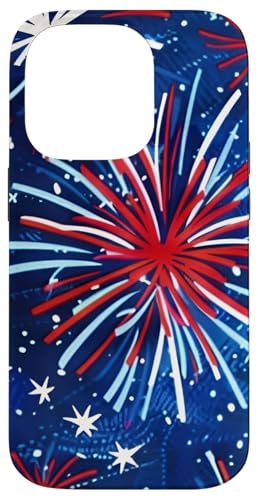 Feuerwerk Rot Weiß Blau Patriotischer Gedenktag 4. Juli Hülle für iPhone 14 Pro Feuerwerk Rot Weiß Blau Patriotischer Gedenktag 4. Juli Hülle für iPhone 14 Pro von American Freedom Wear