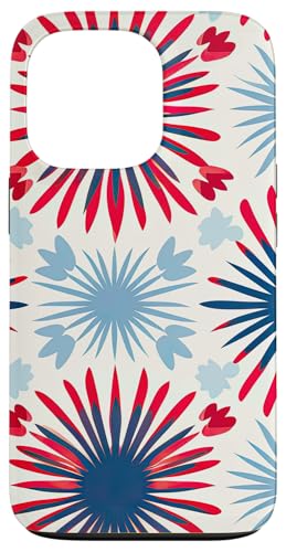 Feuerwerk mit Blumenmuster in Rot, Weiß, Blau, Gedenktag und 4. Juli Hülle für iPhone 13 Pro Feuerwerk mit Blumenmuster in Rot, Weiß, Blau, Gedenktag und 4. Juli Hülle für iPhone 13 Pro von American Freedom Wear