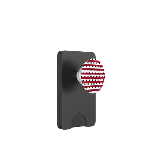 Patriotische USA-Flagge | Gedenktag & 4. Juli PopSockets PopWallet für MagSafe von American Freedom Wear