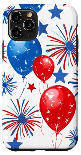 Rot Weiß Blau Ballon Party | Gedenktag & 4. Juli Hülle für iPhone 11 Pro Rot Weiß Blau Ballon Party | Gedenktag & 4. Juli Hülle für iPhone 11 Pro von American Freedom Wear