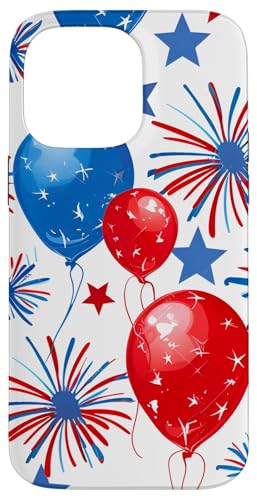 Rot Weiß Blau Ballon Party | Gedenktag & 4. Juli Hülle für iPhone 14 Pro Max Rot Weiß Blau Ballon Party | Gedenktag & 4. Juli Hülle für iPhone 14 Pro Max von American Freedom Wear