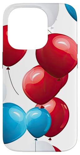 Rot Weiß Blau Ballon Patriotisch | Memorial Day & 4. Juli Hülle für iPhone 14 Pro Rot Weiß Blau Ballon Patriotisch | Memorial Day & 4. Juli Hülle für iPhone 14 Pro von American Freedom Wear