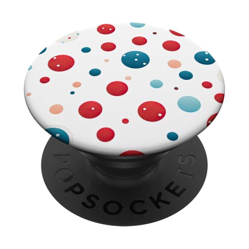 Rot Weiß Blau Polka Dot Patriotisch | Memorial Day & 4. Juli PopSockets Klebender PopGrip Rot Weiß Blau Polka Dot Patriotisch | Memorial Day & 4. Juli PopSockets Klebender PopGrip von American Freedom Wear