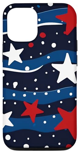 Rot Weiß Blau Sterne Patriotisch | Memorial Day & 4. Juli Hülle für iPhone 12/12 Pro Rot Weiß Blau Sterne Patriotisch | Memorial Day & 4. Juli Hülle für iPhone 12/12 Pro von American Freedom Wear